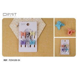 PACK4 PINZAS MARIPOSA 12/U PZ04108-04