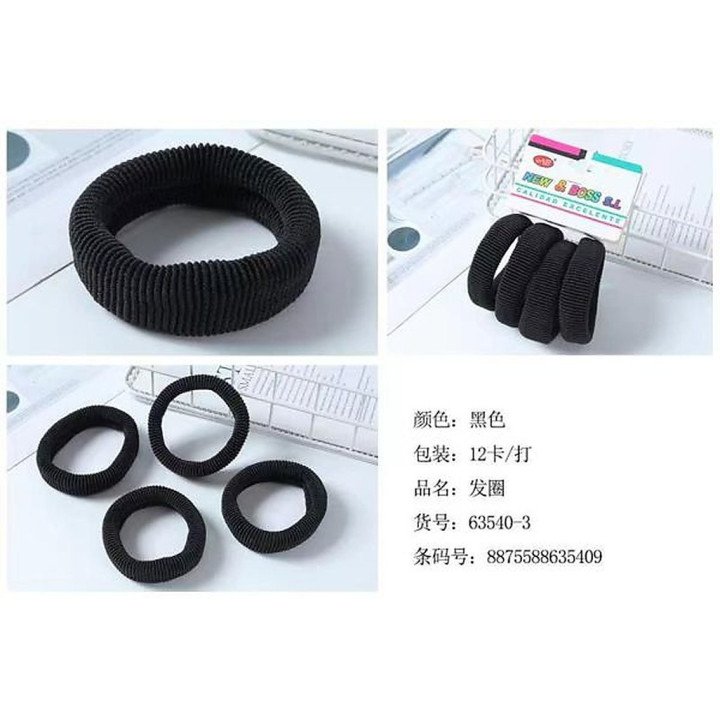 4 GOMAS NEGR.7CM 12/U 63540-3