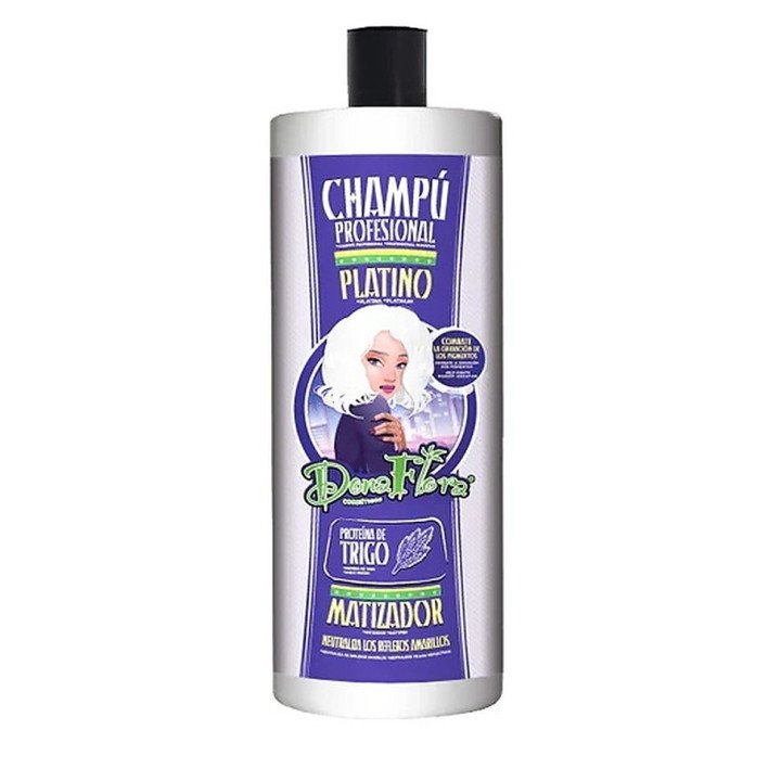 DOÑA FLORA CHAMPU PLATINO 1000ML