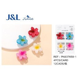 PACK4 PINZAS FLOR 3CM 12/U PN837658-1