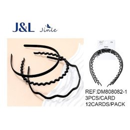 PACK3 DIADEMAS SURT. NGR 12/U DM808082-1