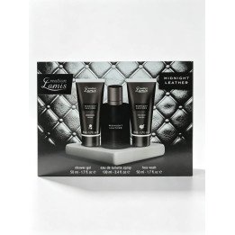 EST.MIDNIGHT LEATHER 3PZA EAU+GEL+FACE WASH