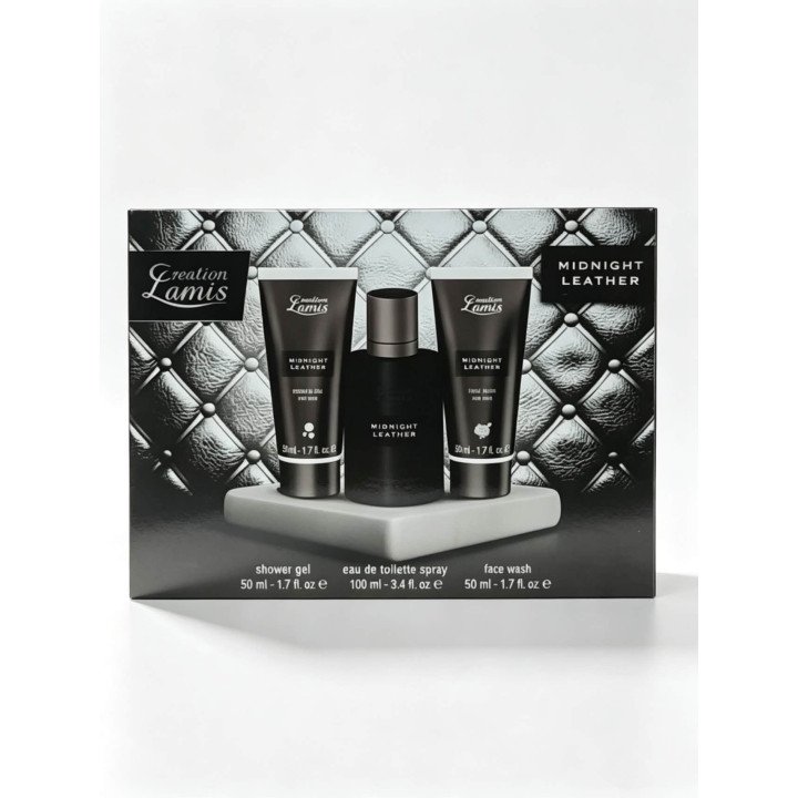 EST.MIDNIGHT LEATHER 3PZA EAU+GEL+FACE WASH