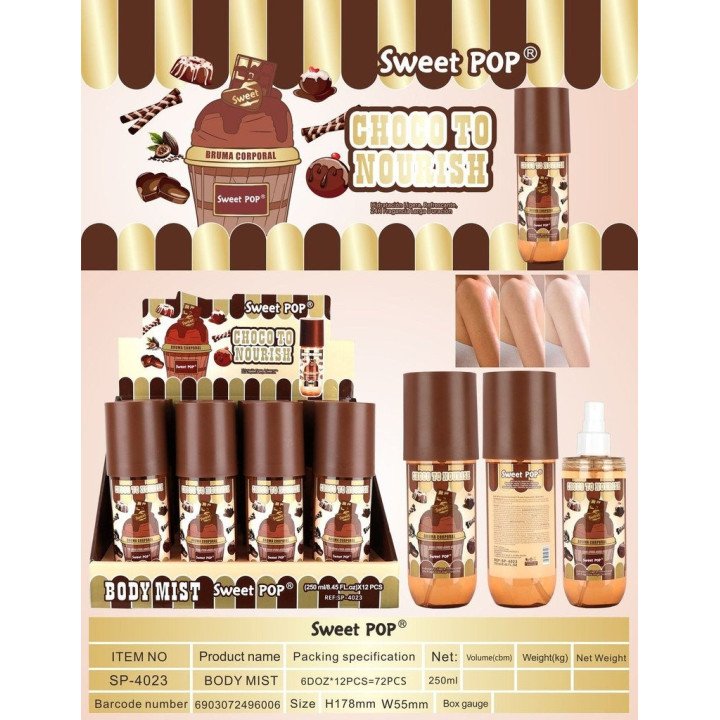 BRUMA CHOCO TO NOURISH 250ML 12/U SP-4023