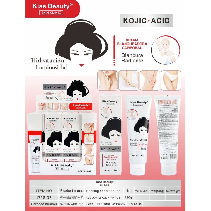 KOJIC ACID CR.BLANQUEADORA CORP. 120g 1736-07