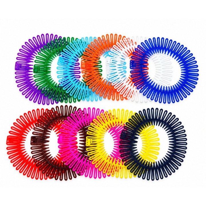 PEINETA COLOR ZIG ZAG 24/U 2935-1 N.B