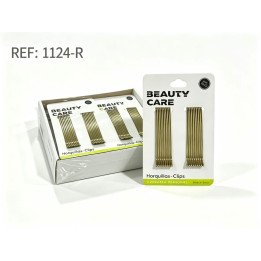 CLIP 6.5CM LARGO LISO RUBIO 24/U 1124-R