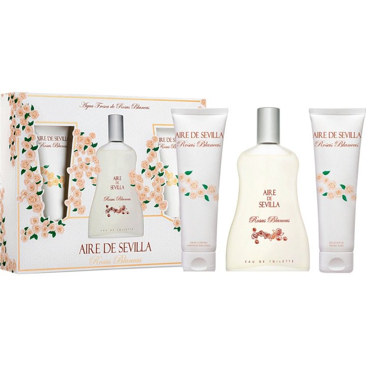 EST.AIRE DE SEVILLA ROSAS BLANCAS EDT+CR.+GEL